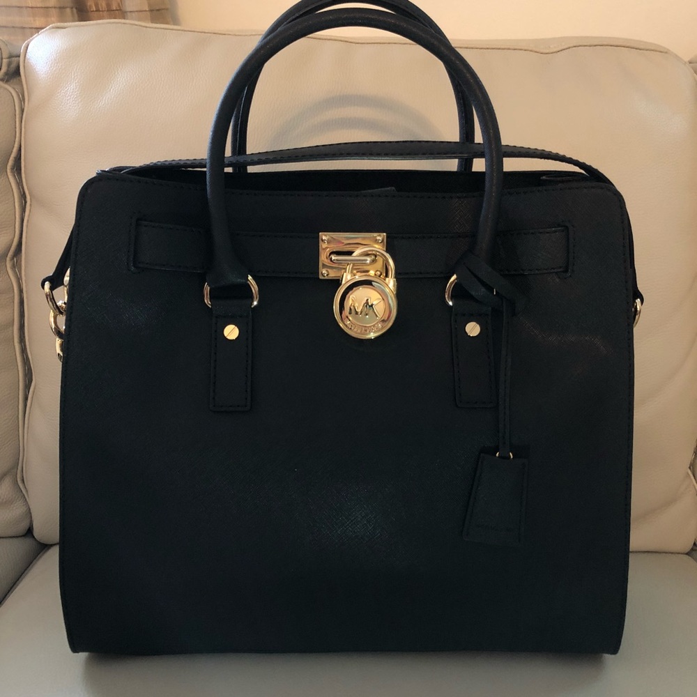 BNWT Michael Kors Black Hamilton Large NS Tote